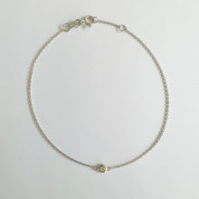 Load image into Gallery viewer, Bracelet YANNA -  Extra Thin Chain with diamond 18K Gold
