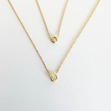 Load image into Gallery viewer, Necklace ODILE 18K Gold Necklace with Diamond 0.10 Ct
