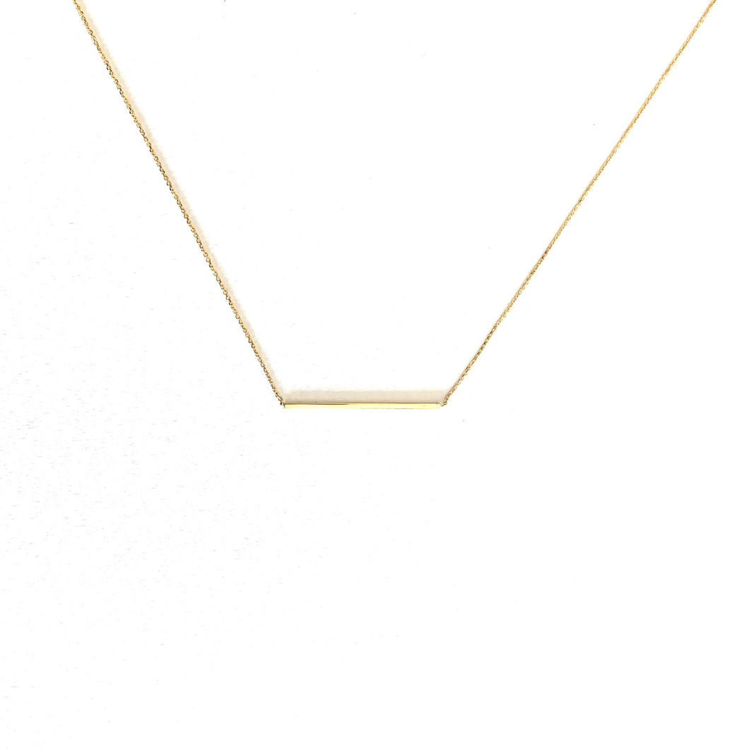 Necklace COLETTE Necklace Chain & Baguette 18 carats Gold
