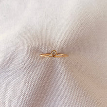 Load image into Gallery viewer, Ring EMILIE 18K Gold Ring and Diamond Up 0.06ct
