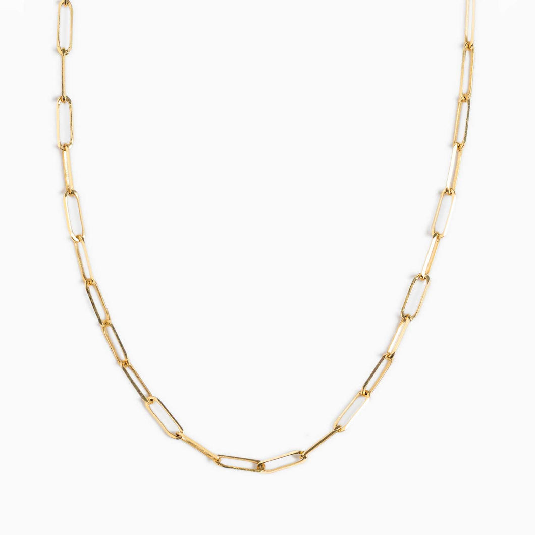 Necklace CHRISTINE 18K Gold Necklace Square Link Chain