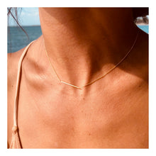 Load image into Gallery viewer, Necklace COLETTE Necklace Chain &amp; Baguette 18 carats Gold
