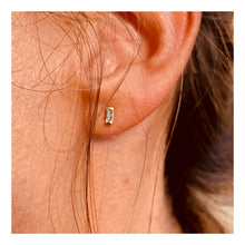 Load image into Gallery viewer, Earrings MONA 18K Gold and Baguette Diamonds Earring
