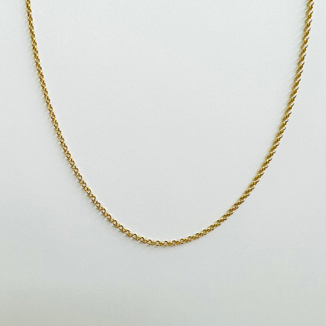 Necklace Bubble Chain FRIDA - 18K Gold Thin And Delicate