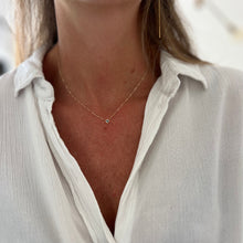 Load image into Gallery viewer, PAULA 18K Gold Necklace &amp; Pricess Sapphire

