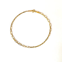 Load image into Gallery viewer, ANKLET MANON - Chain PaperClip Links Anklet 18K Gold
