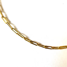 Load image into Gallery viewer, ANKLET MANON - Chain PaperClip Links Anklet 18K Gold
