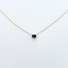 Load image into Gallery viewer, Necklace LLIO 18K Gold Necklace with Blue Sapphire 1.2 Ct
