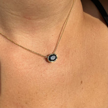 Load image into Gallery viewer, Necklace LLIO 18K Gold Necklace with Blue Sapphire 1.2 Ct
