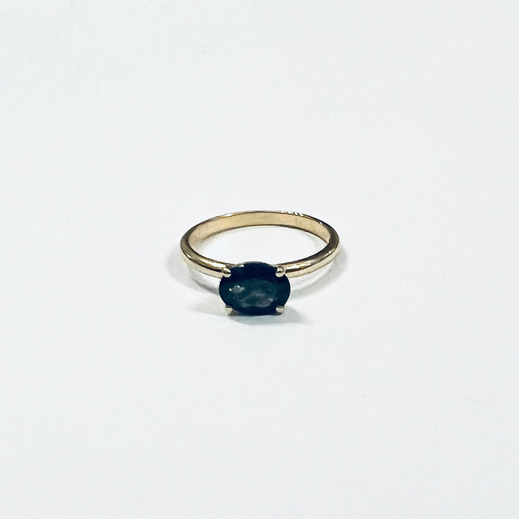 Ring SALI - Blue Sapphire Ring 18K Gold 1.2ct