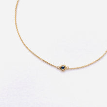 Load image into Gallery viewer, NANOU -  Extra Thin Chain with Blue Sapphire 18K Gold
