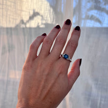 Load image into Gallery viewer, Ring LUCIE - Blue Sapphire Ring 18K Gold with Diamonds
