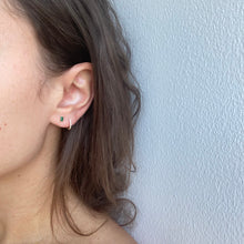 Load image into Gallery viewer, Earrings GAIA - 18K Yellow Gold Diamonds Hoop Earrings
