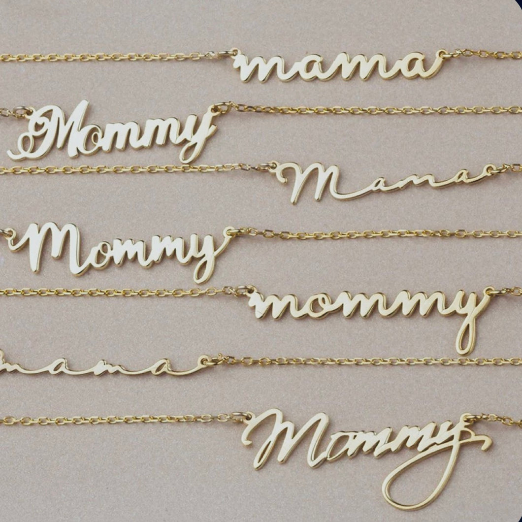 Necklace BIANCA 18K Gold Chain Necklace Letters