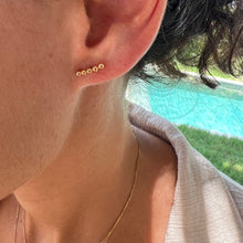 Load image into Gallery viewer, Earrings MARA - FIVE Bubble Stud &amp; 18K gold
