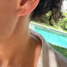 Load image into Gallery viewer, Earrings MARA - FIVE Bubble Stud &amp; 18K gold
