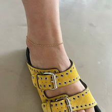 Load image into Gallery viewer, ANKLET ADELINE - Chain Bubble Link Anklet 18K Gold
