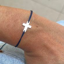 Load image into Gallery viewer, Bracelet Augustin  - Cross Cordon Bracelet - Engraving On Demand
