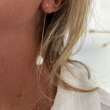Load image into Gallery viewer, Earrings Extension COCO Universal Pendent Pearl 18K Gold
