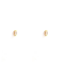 Load image into Gallery viewer, Earrings JADE 18K Gold and Baguette Diamonds Earring
