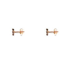 Load image into Gallery viewer, Earrings FLORENCE - Three Bubble Stud &amp; 18K gold
