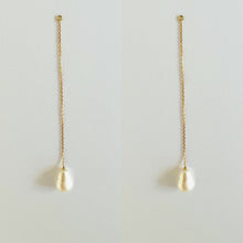 Load image into Gallery viewer, Earrings Extension COCO Universal Pendent Pearl 18K Gold
