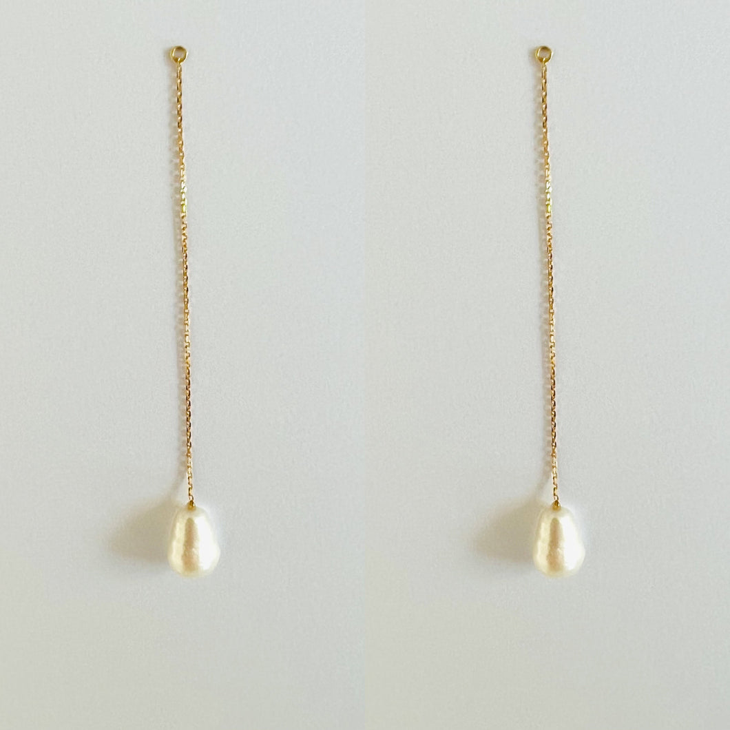 Earrings Extension COCO Universal Pendent Pearl 18K Gold