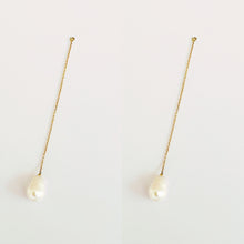 Load image into Gallery viewer, Earrings Extension COCO Universal Pendent Pearl 18K Gold
