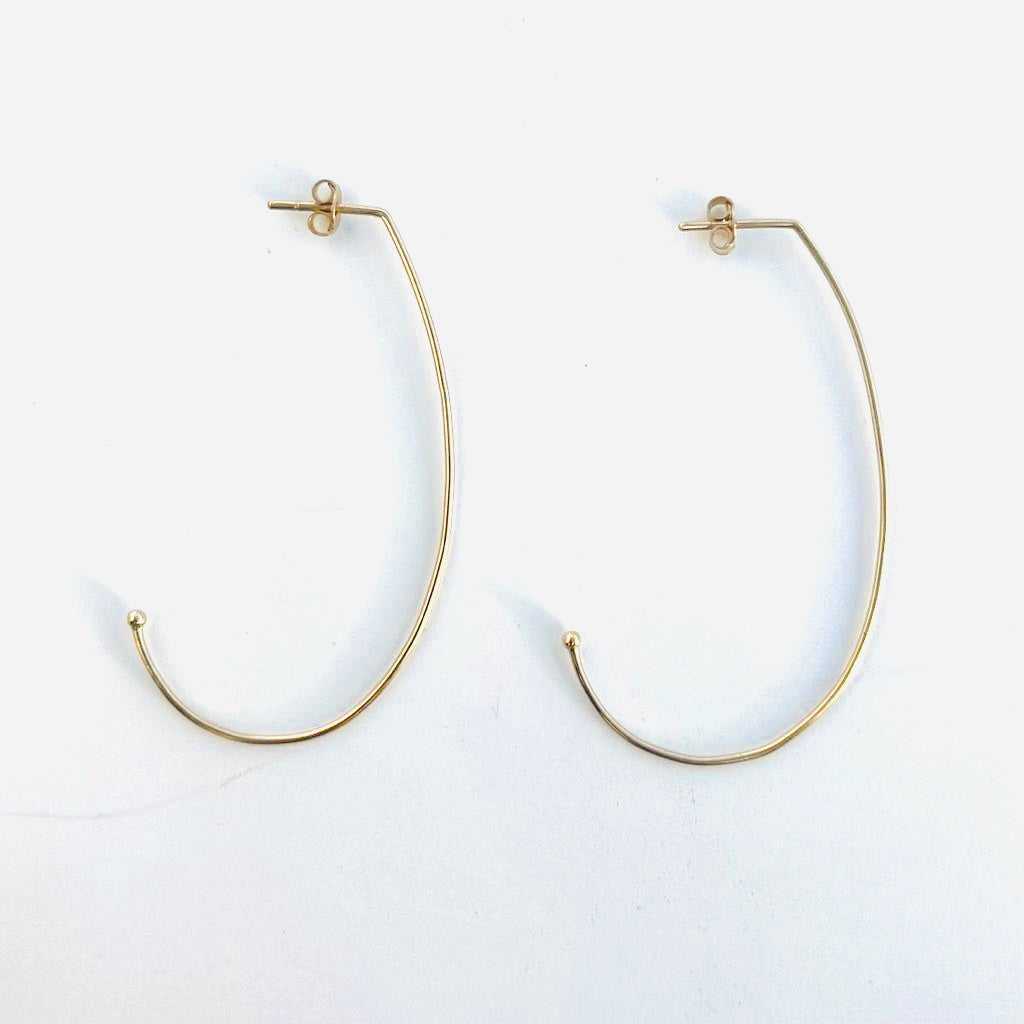 Hoop Earrings MEDINA - 18K Yellow Gold