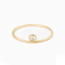 Load image into Gallery viewer, Ring EMILIE 18K Gold Ring and Diamond Up 0.06ct
