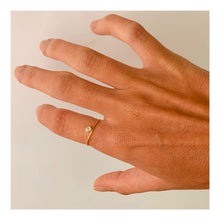 Load image into Gallery viewer, Ring EMILIE 18K Gold Ring and Diamond Up 0.06ct
