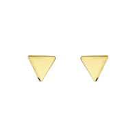 Load image into Gallery viewer, Earrings HELENE  Small Triangle Delicates Pyramids 18K Gold

