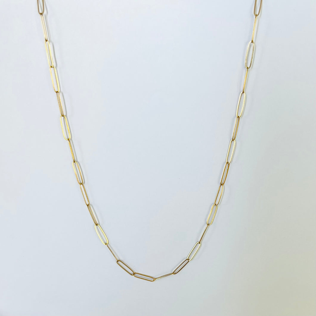 Necklace ANDREA 18K Yellow Gold Necklace Squared Links