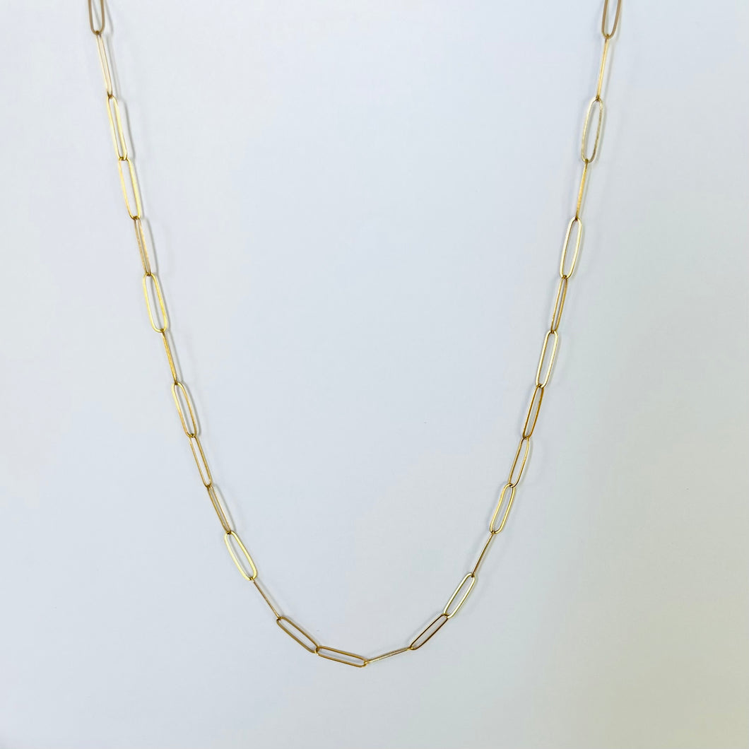 Necklace ANDREA 18K Yellow Gold Necklace Squared Links