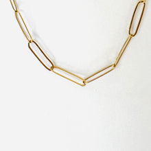 Load image into Gallery viewer, Necklace ANDREA 18K Yellow Gold Necklace Squared Links
