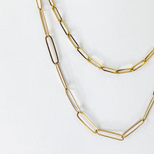 Load image into Gallery viewer, Necklace ANDREA 18K Yellow Gold Necklace Squared Links
