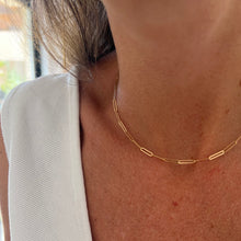 Load image into Gallery viewer, Necklace ANDREA 18K Yellow Gold Necklace Squared Links

