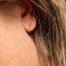 Load image into Gallery viewer, Earrings JULIA - Marquise Cut Emerald - 18K gold
