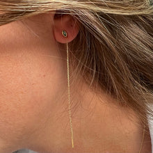Load image into Gallery viewer, Earrings JULIETTE - Marquise Cut Emerald with Extension - 18K gold
