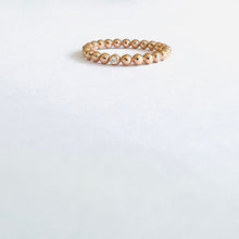 Load image into Gallery viewer, Ring INES - 18K Gold Bubble Ring With 6 Diamonds
