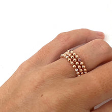 Load image into Gallery viewer, Ring INES - 18K Gold Bubble Ring With 6 Diamonds
