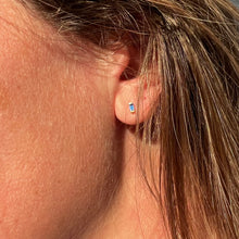 Load image into Gallery viewer, Earrings RACHEL  - Baguette Blue Sapphire - 18K gold
