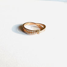 Load image into Gallery viewer, Ring DANY - Twist Diamond Ring 18K Solid Gold
