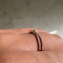 Load image into Gallery viewer, Ring DANY - Twist Diamond Ring 18K Solid Gold
