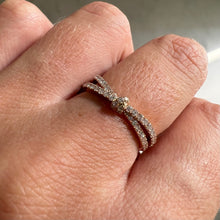Load image into Gallery viewer, Ring DANY - Twist Diamond Ring 18K Solid Gold
