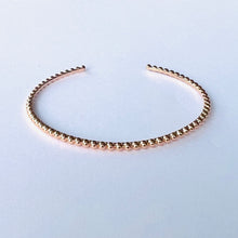 Load image into Gallery viewer, Bracelet Bangle Francoise - Open Bangle Bubble 18K Gold
