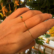 Load image into Gallery viewer, Ring JULIE 18K Gold Ring and Emerald Baguette Cut
