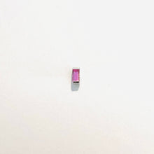 Load image into Gallery viewer, Earrings MARYSE - Baguette Pink Sapphire - 18K gold
