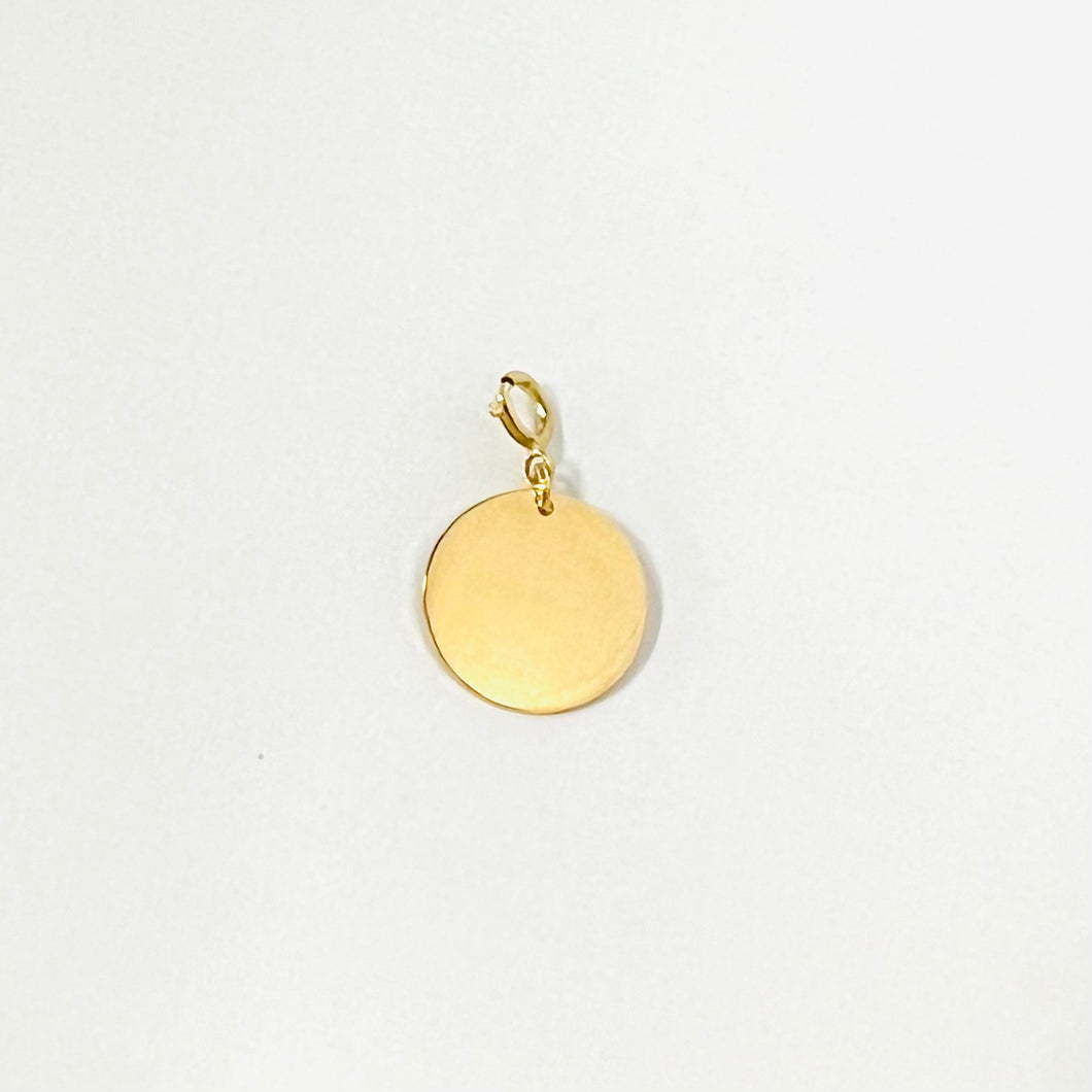 LORAINE Medal With Lock 18K Gold Engraving On Demand