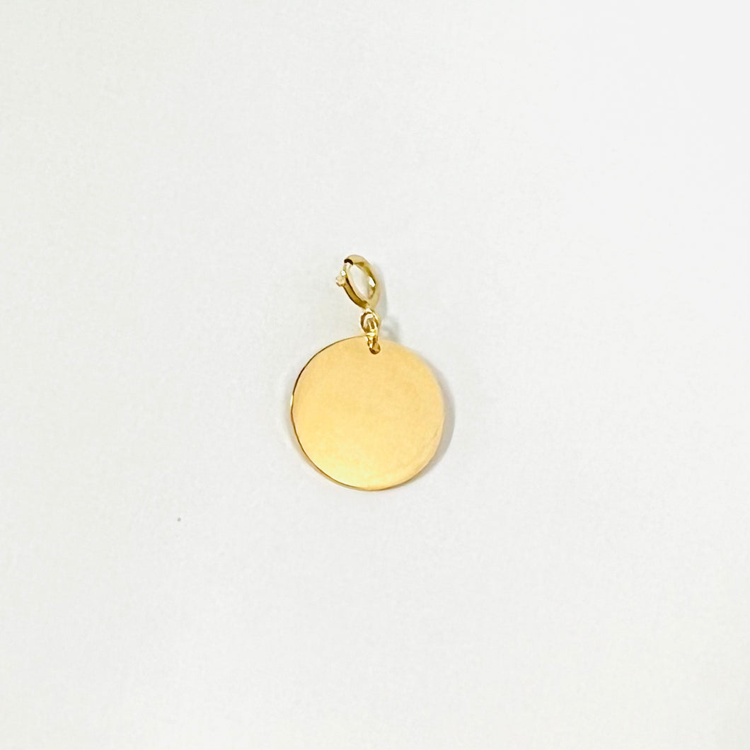 LORAINE Medal With Lock 18K Gold Engraving On Demand